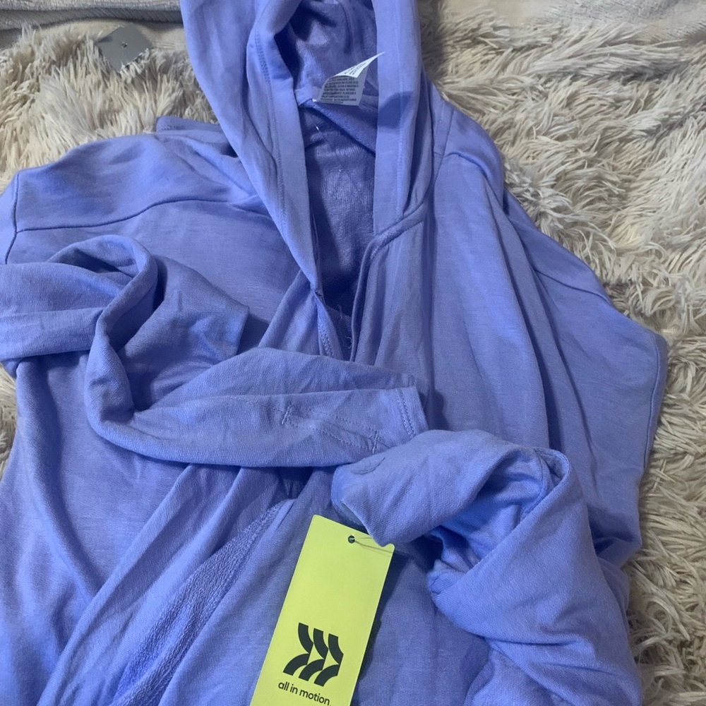 All in motion purple thin long jacket